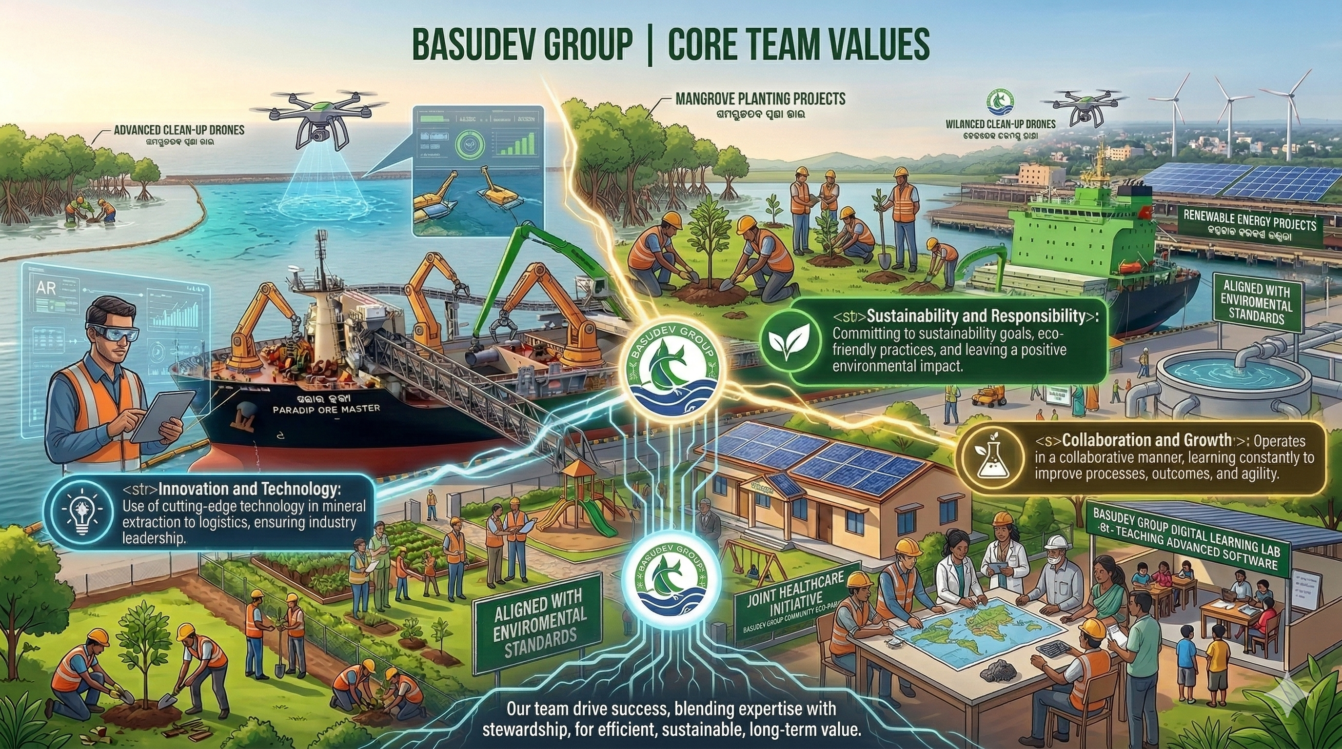 Basudev Group Core Values
